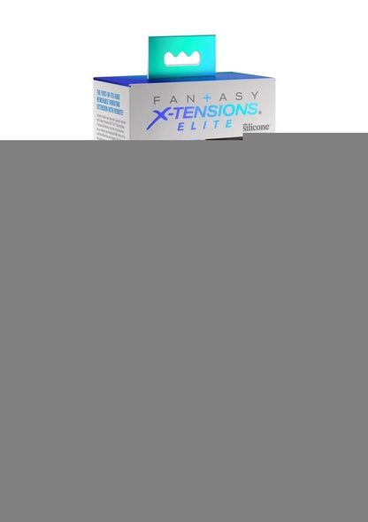 Fantasy X-Tensions Elite Silicone Vibrating 9in Sleeve with 3in Plug and Remote - Chocolate