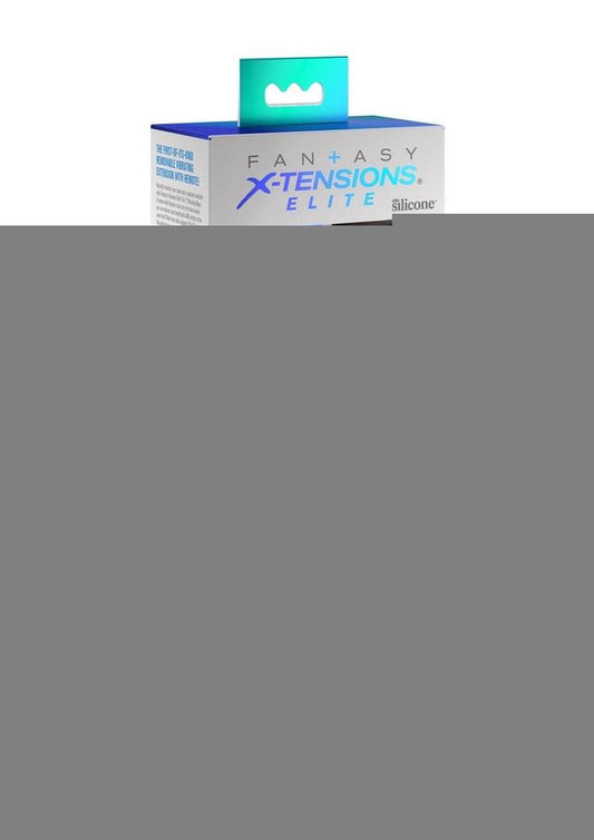 Fantasy X-Tensions Elite Silicone Vibrating 9in Sleeve with 3in Plug and Remote - Chocolate