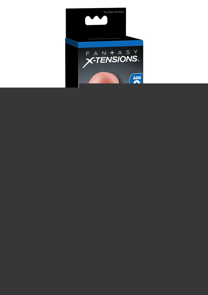 Fantasy X-Tensions Perfect 2in Extension Sleeve with Ball Strap - Vanilla - 8in