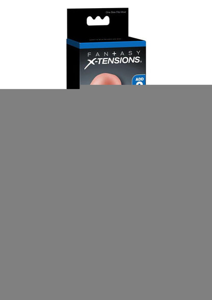 Fantasy X-Tensions Perfect 2in Extension Sleeve with Ball Strap - Vanilla - 8in