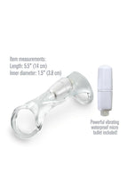 Fantasy X-Tensions Vibrating Cock Sling Sleeve Waterproof - Clear - 5.5in