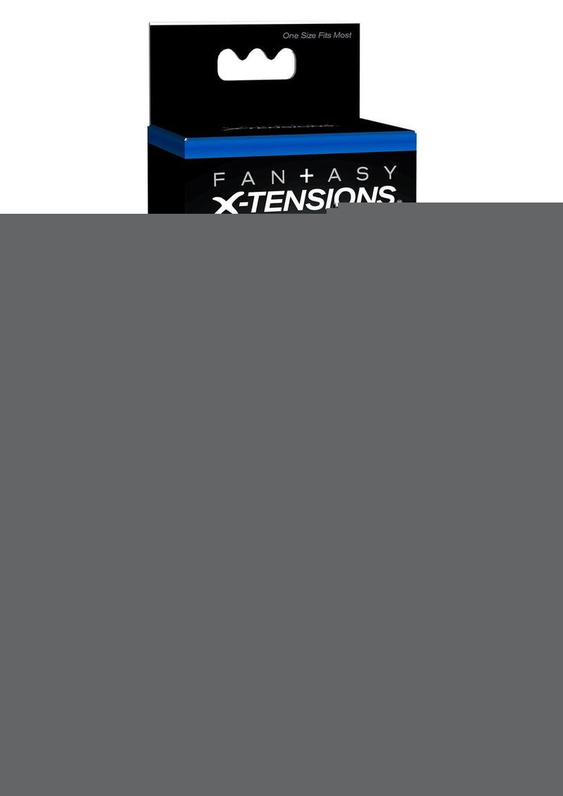 Fantasy X-Tensions Vibrating Super Sleeve Extension Waterproof - Clear - 6.1in
