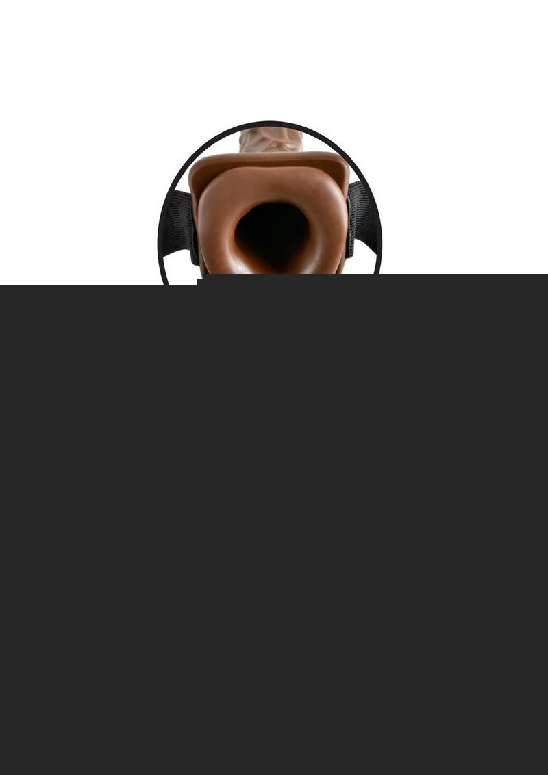 Fetish Fantasy Series Vibrating Hollow Strap-On Dildo with Balls and Harness with Remote Control