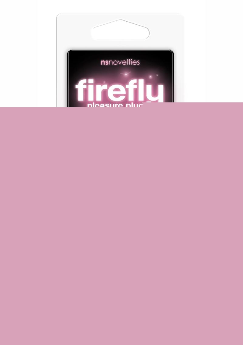 Firefly Pleasure Plug Butt Plug - Glow In The Dark/Pink - Small