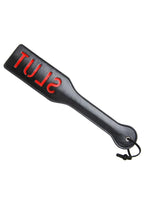 Frisky Imprint Spanking Paddle- Slut - Black