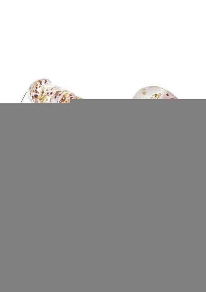 Glittergasm Realistic Clear Dildo with Balls and Suction Cup - Blue/Purple/Violet Glitter