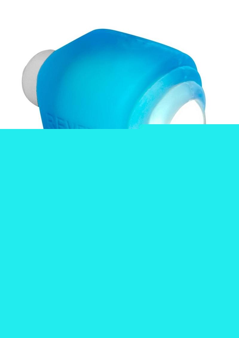 Glowdick Silicone Cockring with Led - Blue Ice - Blue