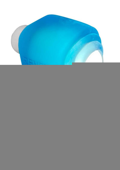 Glowdick Silicone Cockring with Led - Blue Ice - Blue