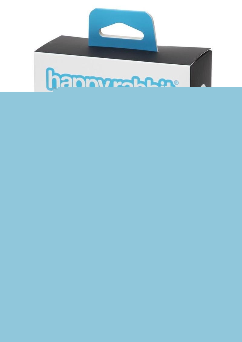 Happy Rabbit Cock Ring Rechargeable Silicone Kit - Black/Purple - 2 Piece