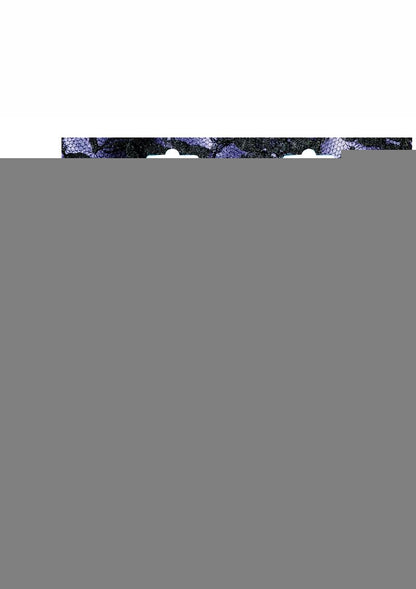 Heart Throb Deluxe Harness Kit with Curved Dildo - Black/Purple