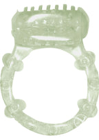 Humm Dinger Night Rider Vibrating Cockring - Glow In The Dark