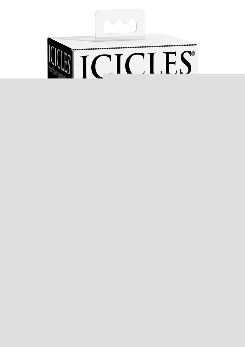 Icicles No. 85 Rechargeable Glass Tapered Plug with Remote Control - Blue