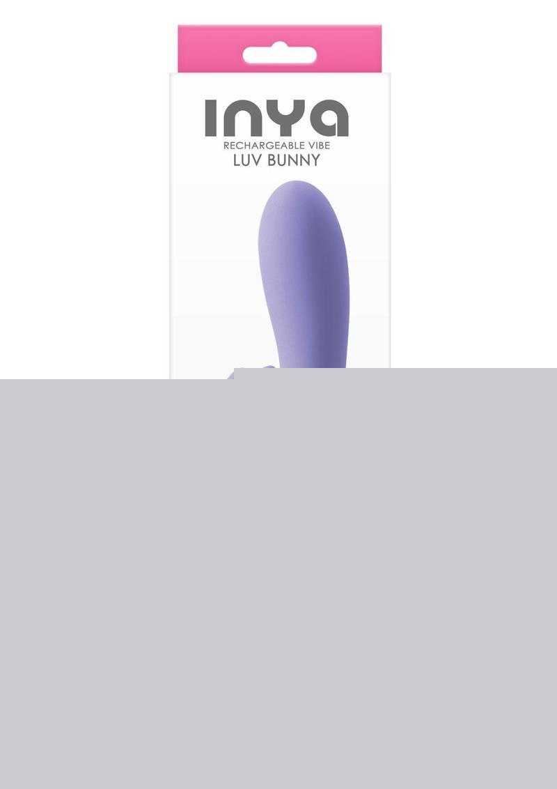 Inya Love Bunny Rechargeable Silicone Rabbit Vibrator - Purple