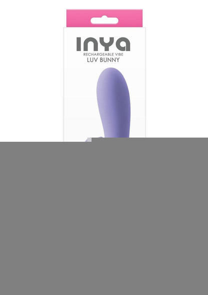 Inya Love Bunny Rechargeable Silicone Rabbit Vibrator - Purple