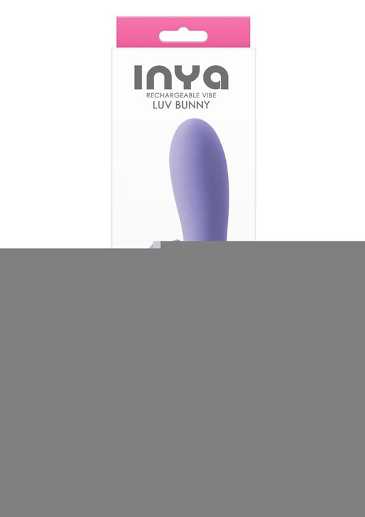 Inya Love Bunny Rechargeable Silicone Rabbit Vibrator - Purple