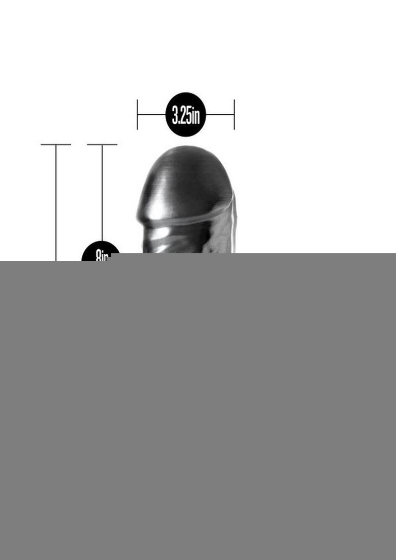 Jet Destroyer Dildo with Balls 10in - Carbon Metallic