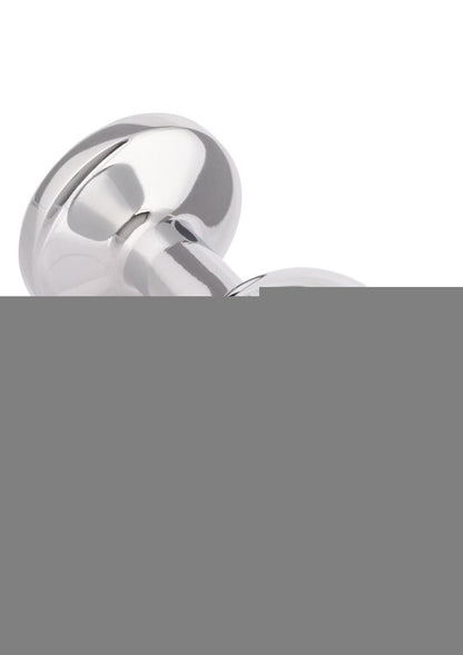 Jewel Amethyst Aluminum Anal Plug