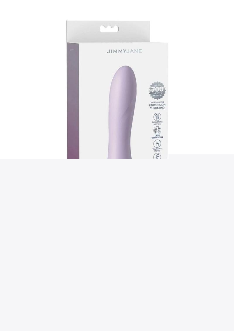 Jimmyjane Hello Bang Rechargeable Silicone Thrusting Vibrator - Lavender/Purple
