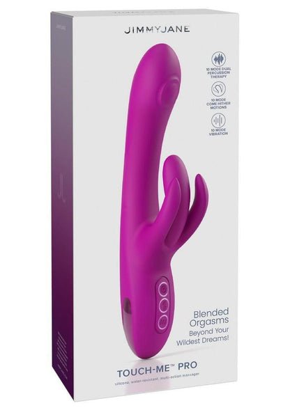 Jimmyjane Touch Me Pro Rechargeable Rabbit Vibrator - Magenta/Red