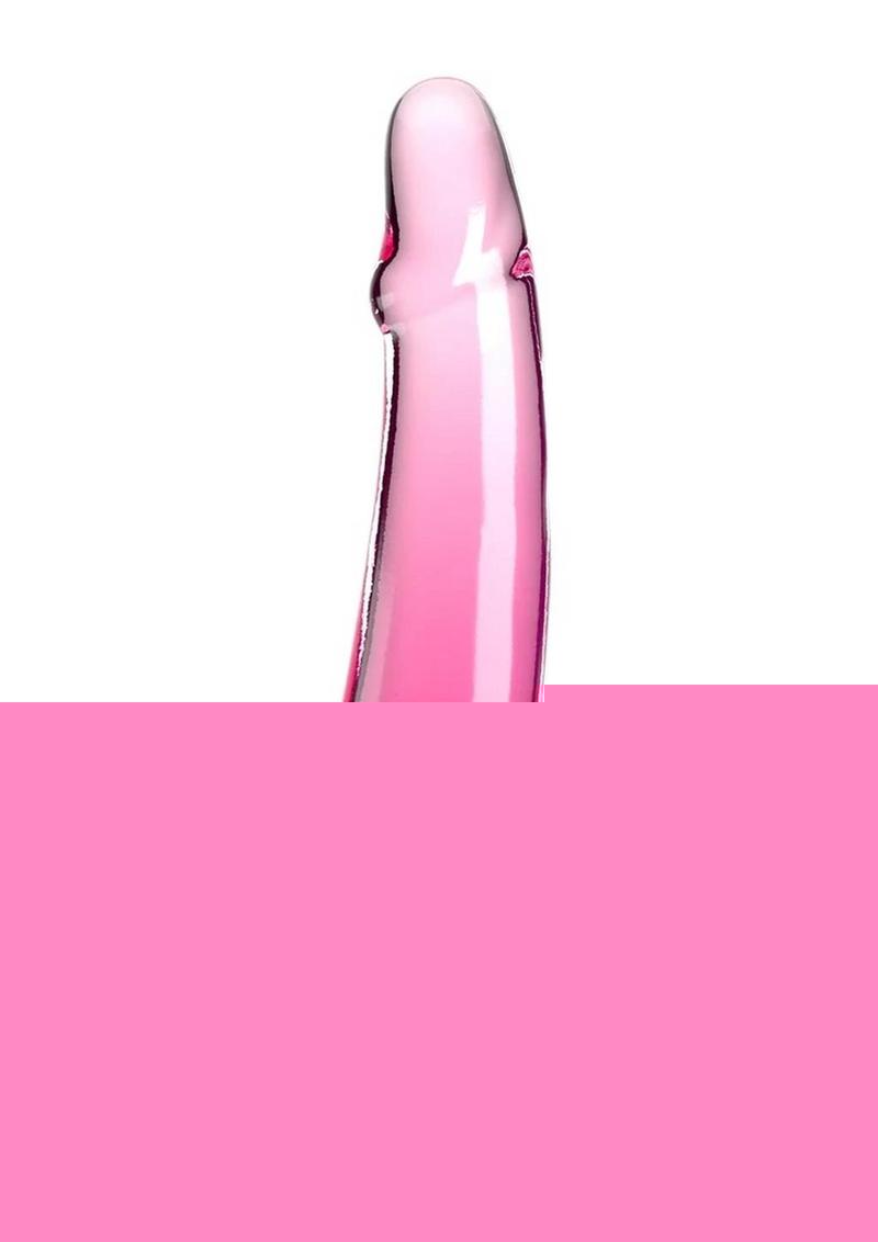 King Cock Clear Dildo with Balls - Clear/Pink - 10in