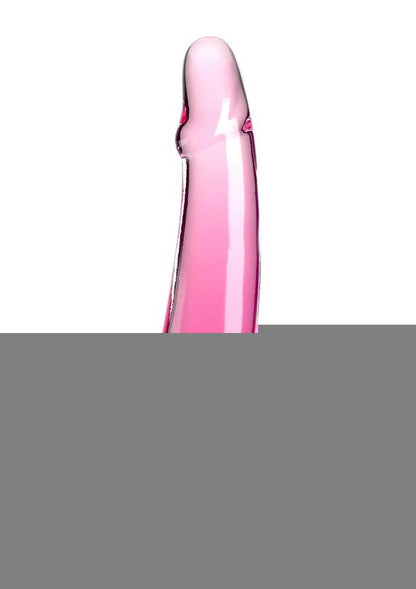 King Cock Clear Dildo with Balls - Clear/Pink - 10in