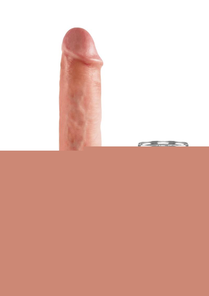 King Cock Squirting Dildo - Flesh/Vanilla - 7in