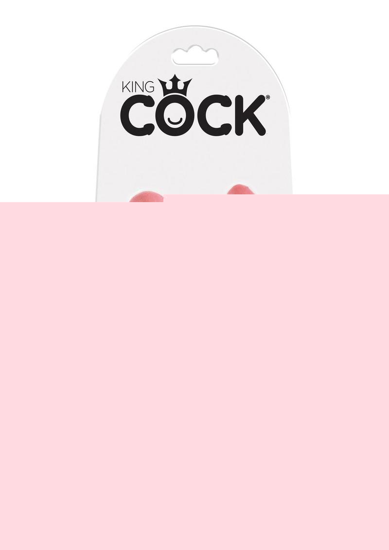 King Cock U-Shaped Medium Double Trouble Dildo - Flesh/Vanilla - Medium