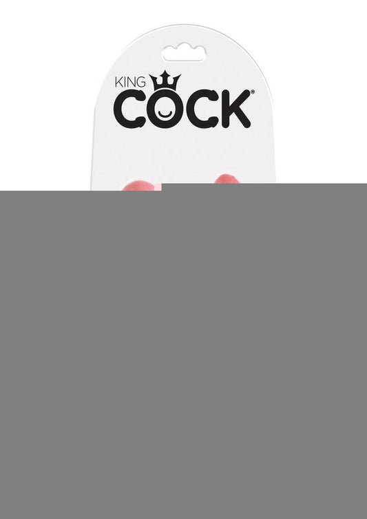 King Cock U-Shaped Medium Double Trouble Dildo - Flesh/Vanilla - Medium