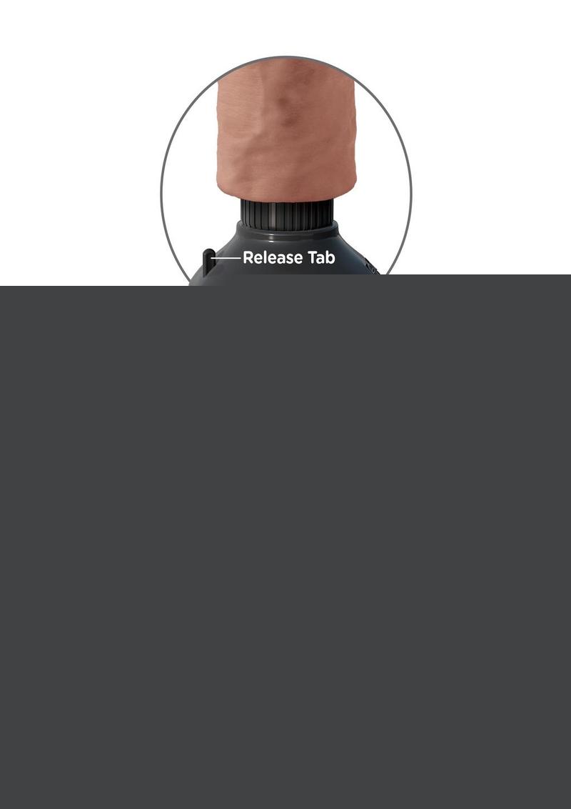 King Cock Vibrating Dildo - Caramel - 10in