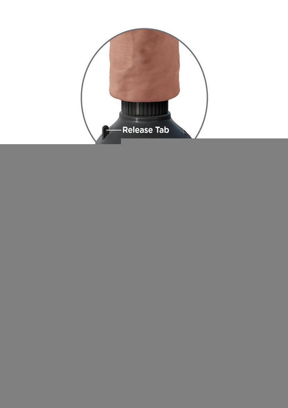 King Cock Vibrating Dildo - Caramel - 10in