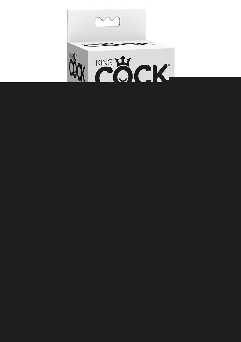 King Cock Vibrating Realistic Dildo Waterproof - Chocolate - 6in