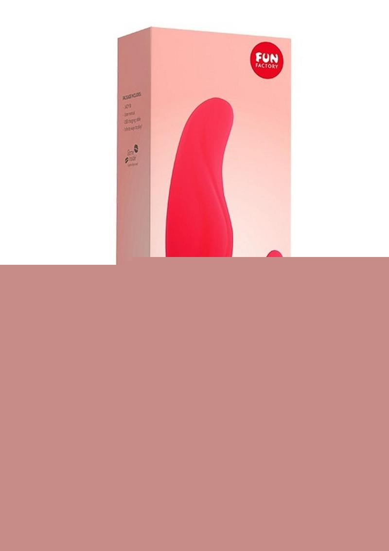 Lady Bi Silicone Vibrator with Clitoral Stimulator - India - Red