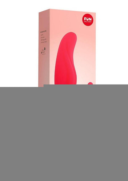 Lady Bi Silicone Vibrator with Clitoral Stimulator - India - Red