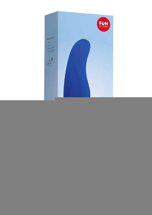 Lady Bi Silicone Vibrator with Clitoral Stimulator - Ultramarine - Blue