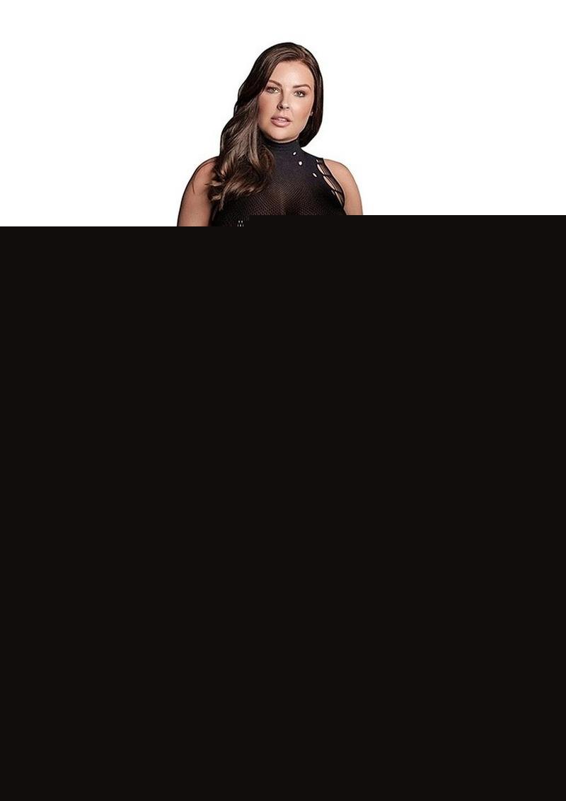 Le Desir Shade Kala Xxxvii Two Piece with Turtleneck, Crop Top and Skirt - Black - Queen