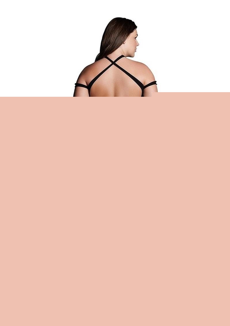 Le Desir Shade Leda Xiii Body with Crossed Neckline and Off Shoulder Straps