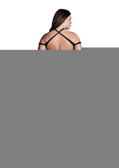 Le Desir Shade Leda Xiii Body with Crossed Neckline and Off Shoulder Straps