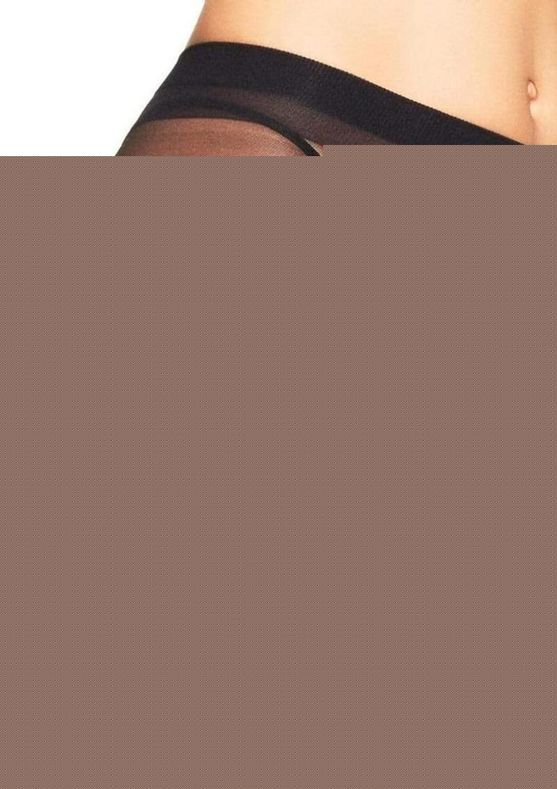 Leg Avenue Lycra Sheer to Waist Support Pantyhose - Black - One Size