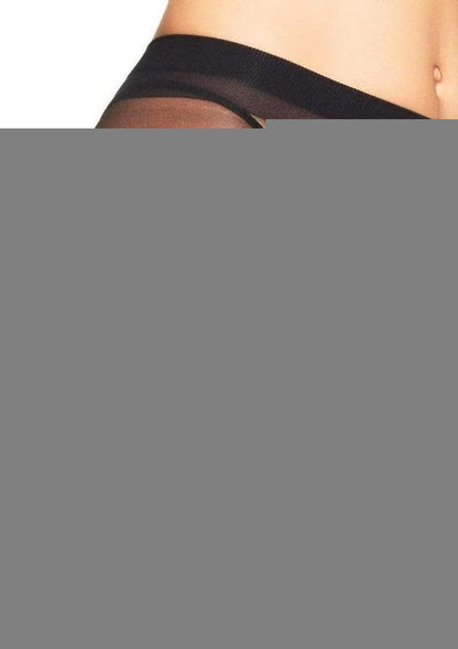 Leg Avenue Lycra Sheer to Waist Support Pantyhose - Black - One Size