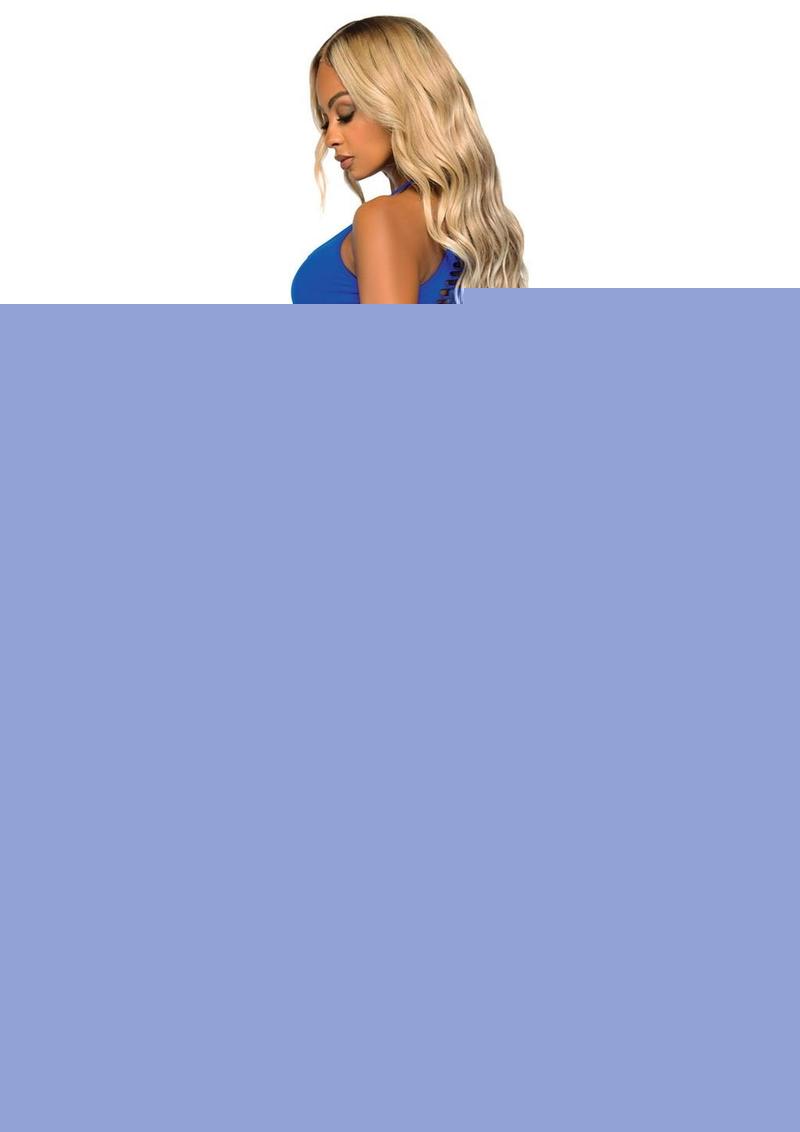 Leg Avenue Seamless Shredded Racer Back Thong Bodysuit