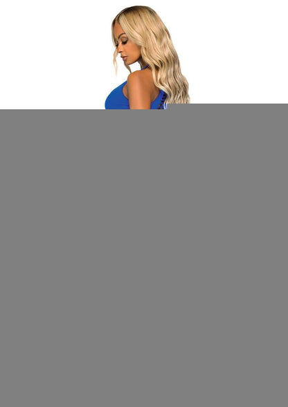 Leg Avenue Seamless Shredded Racer Back Thong Bodysuit