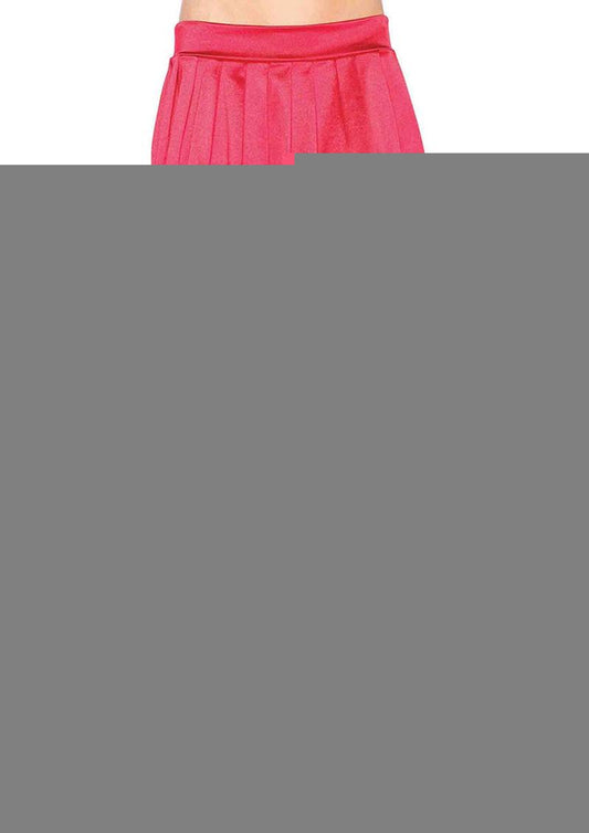 Leg Avenue Sheer Nylon Thigh High with Lace Top - Red - One Size