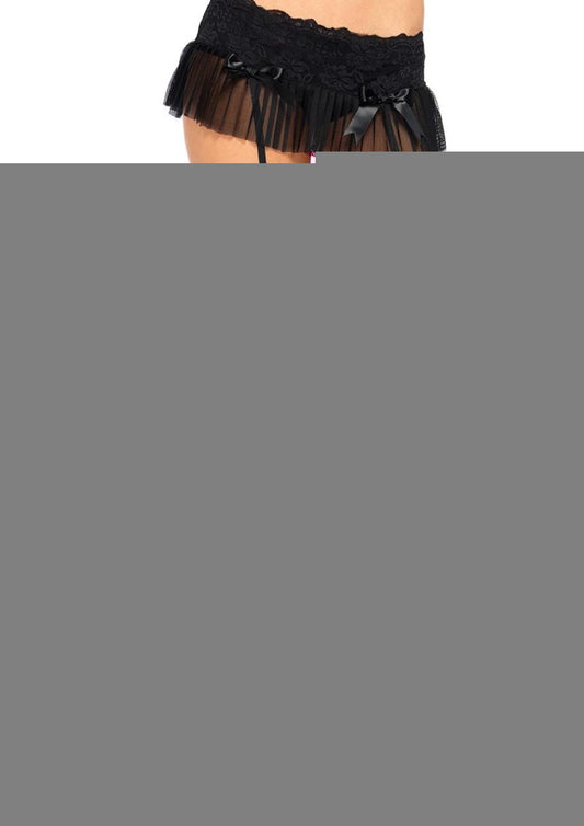 Leg Avenue Sheer Thigh High - Black - Plus Size/Queen