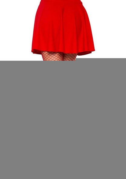 Leg Avenue Spandex Industrial Net Tights - Red - One Size