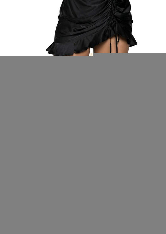 Leg Avenue Sugar Skull Net Thigh Highs - Black - One Size