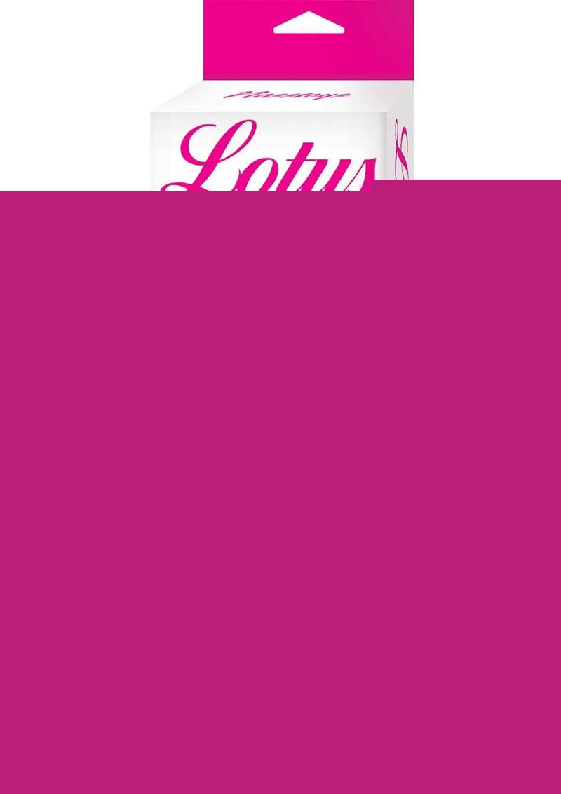 Lotus Sensual Massager #4 Silicone Rabbit Vibrator - Pink/White