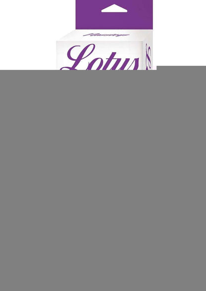 Lotus Sensual Massager #4 Silicone Rabbit Vibrator - Purple/White