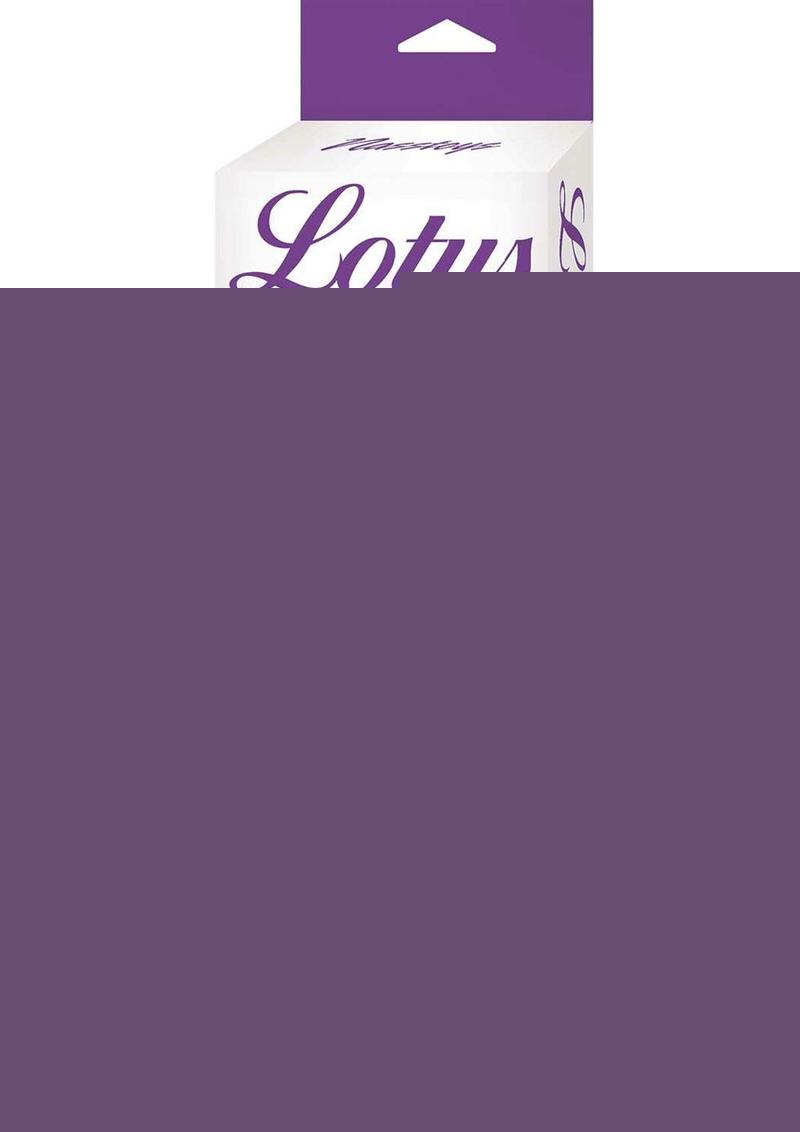 Lotus Sensual Massager #6 Silicone Rabbit Vibrator - Purple/White