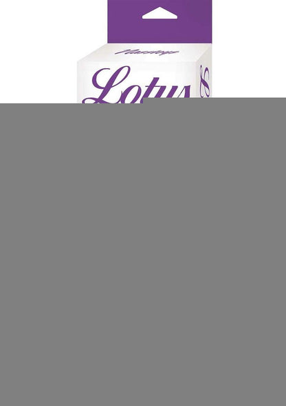 Lotus Sensual Massager #6 Silicone Rabbit Vibrator - Purple/White