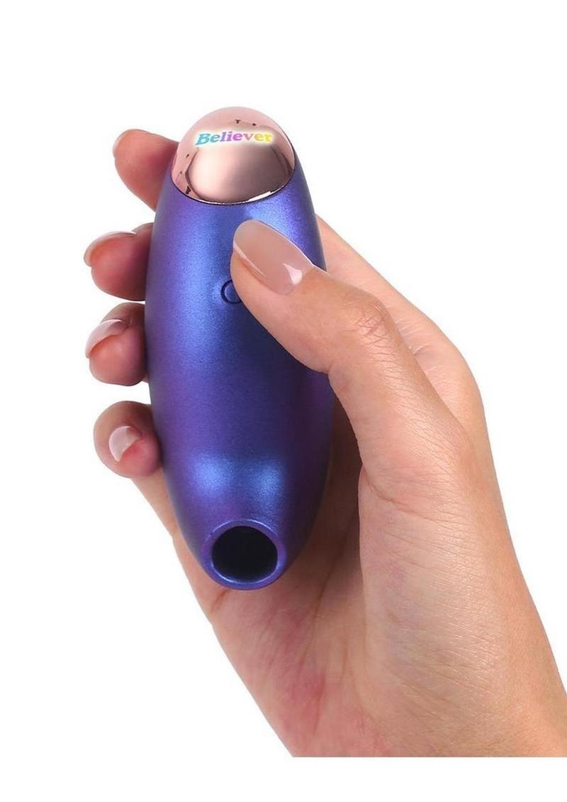 Love to Love Believer Rechargeable Silicone Clitoral Stimulator - Iridescent Night